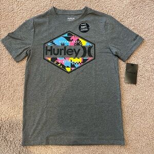 HURLEY Charcoal Heather Boys CrewNeck Shirt